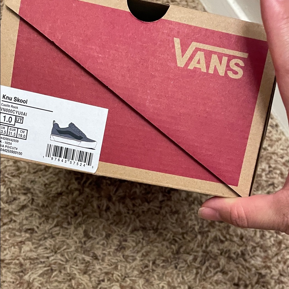 Vans Knu Skool Red and Black Sneakers